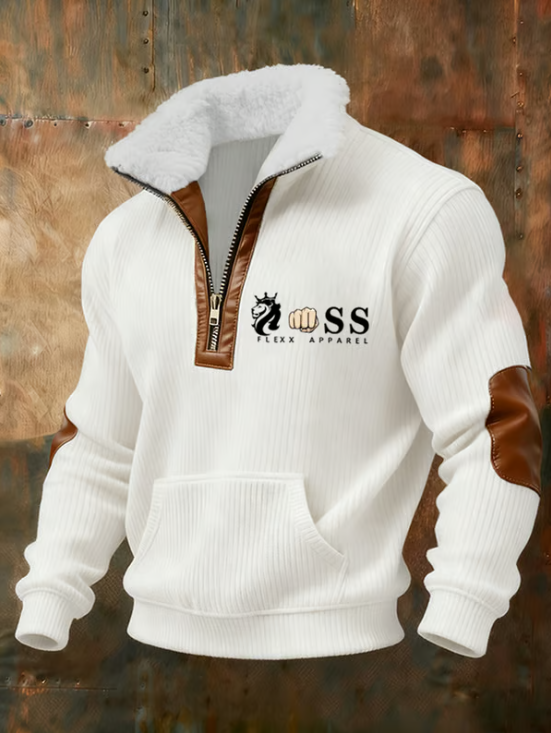 Martim | Blusa Retro com Gola em Pelo