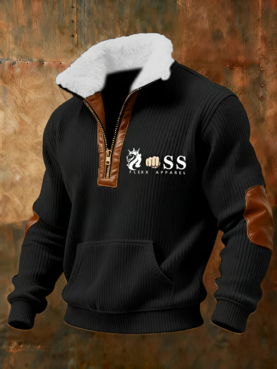 Martim | Blusa Retro com Gola em Pelo