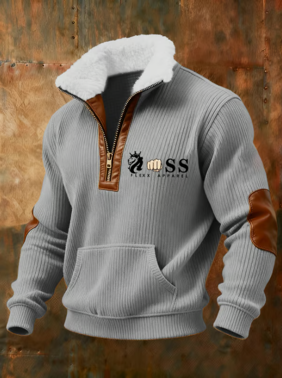 Martim | Blusa Retro com Gola em Pelo