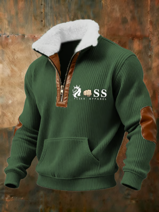 Martim | Blusa Retro com Gola em Pelo