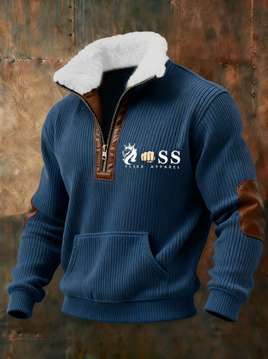 Martim | Blusa Retro com Gola em Pelo