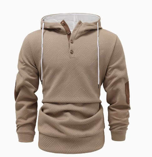 Tiago | Blusa Com Capuz em Relevo e Detalhes Premium