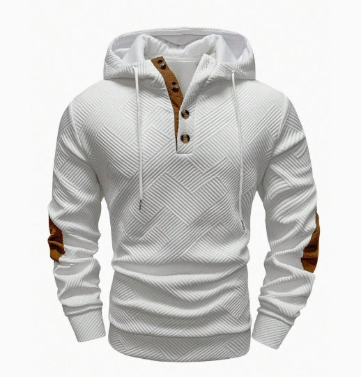 Tiago | Blusa Com Capuz em Relevo e Detalhes Premium