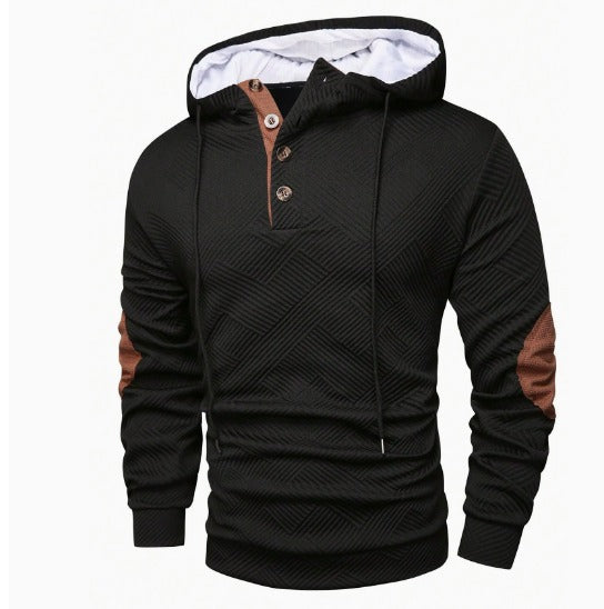 Tiago | Blusa Com Capuz em Relevo e Detalhes Premium