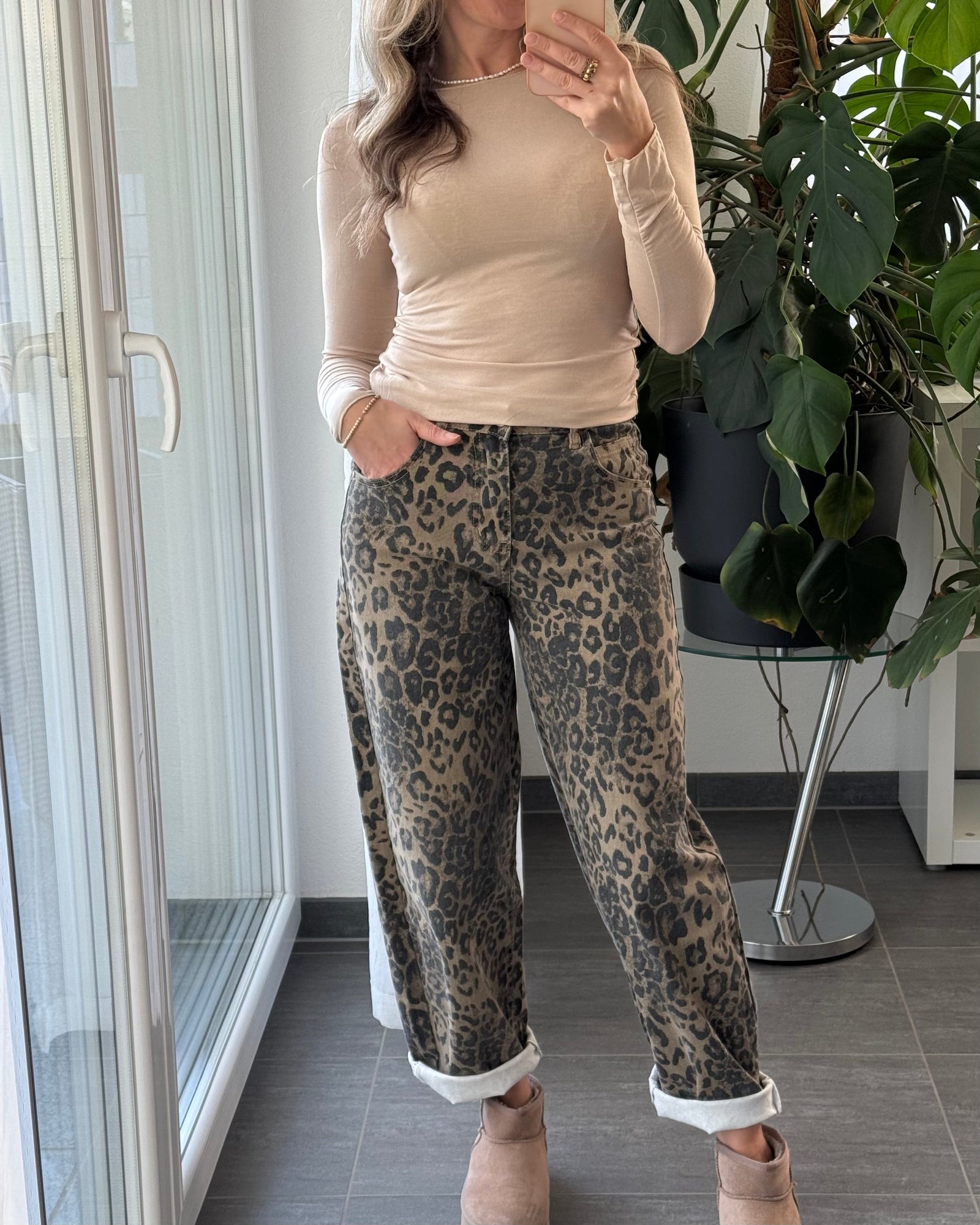 Rute | Calças Largas Padrão Tigresa