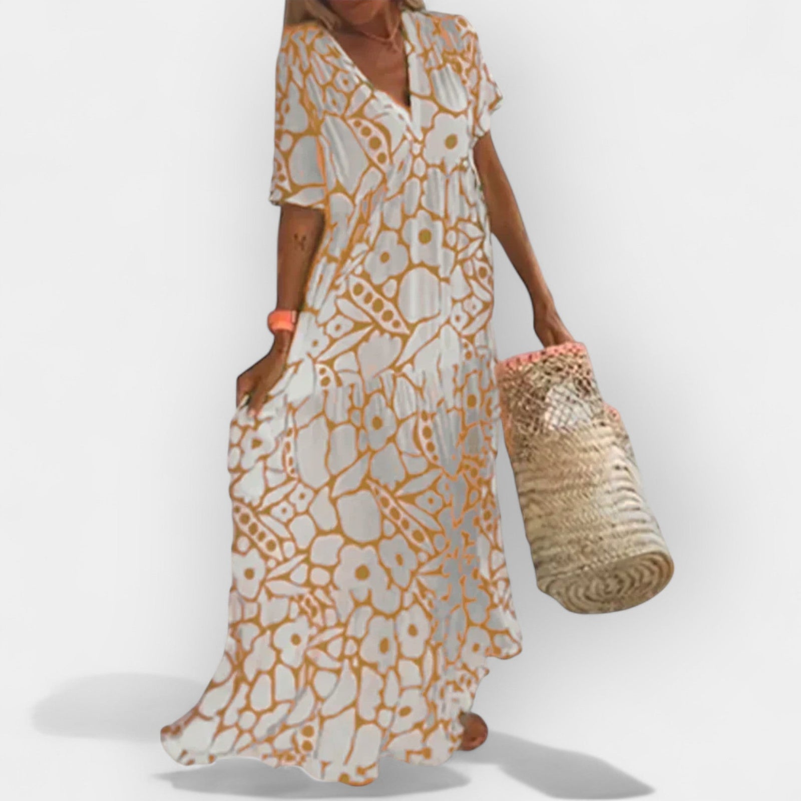 Vestido Arejado de Verão com Padrão