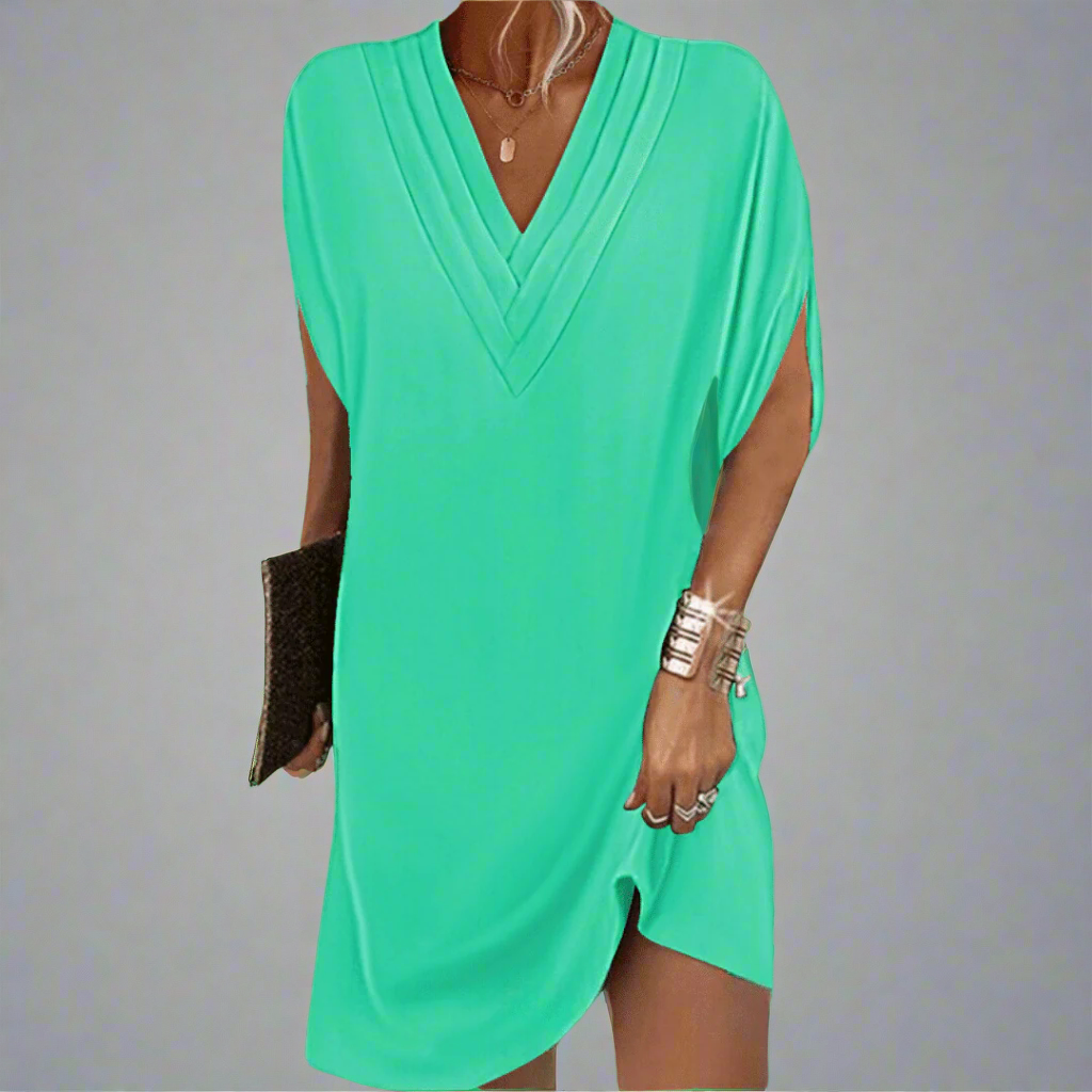 Vestido elegante de tecido selecionado