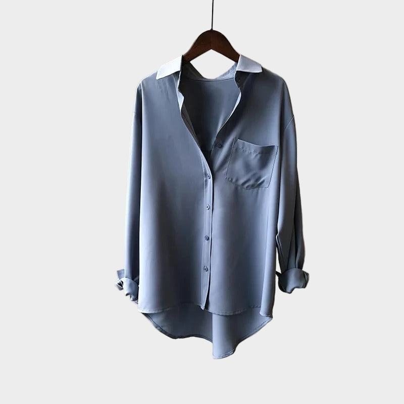 Camisa com Corte Elegante e Detalhe Moderno