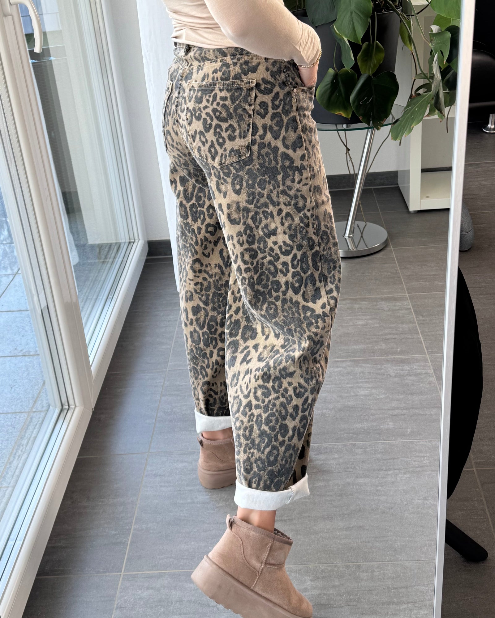 Rute | Calças Largas Padrão Tigresa