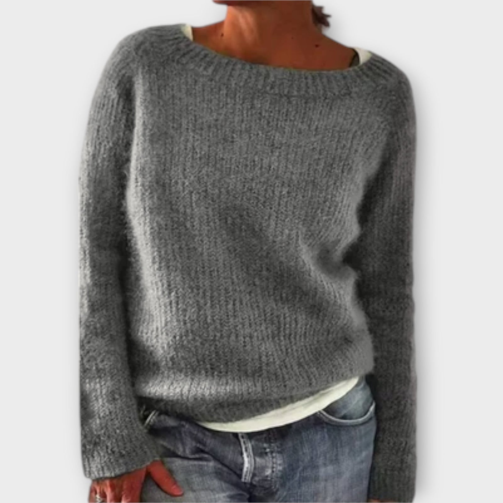 Sweater Tricotado com Design Minimalista