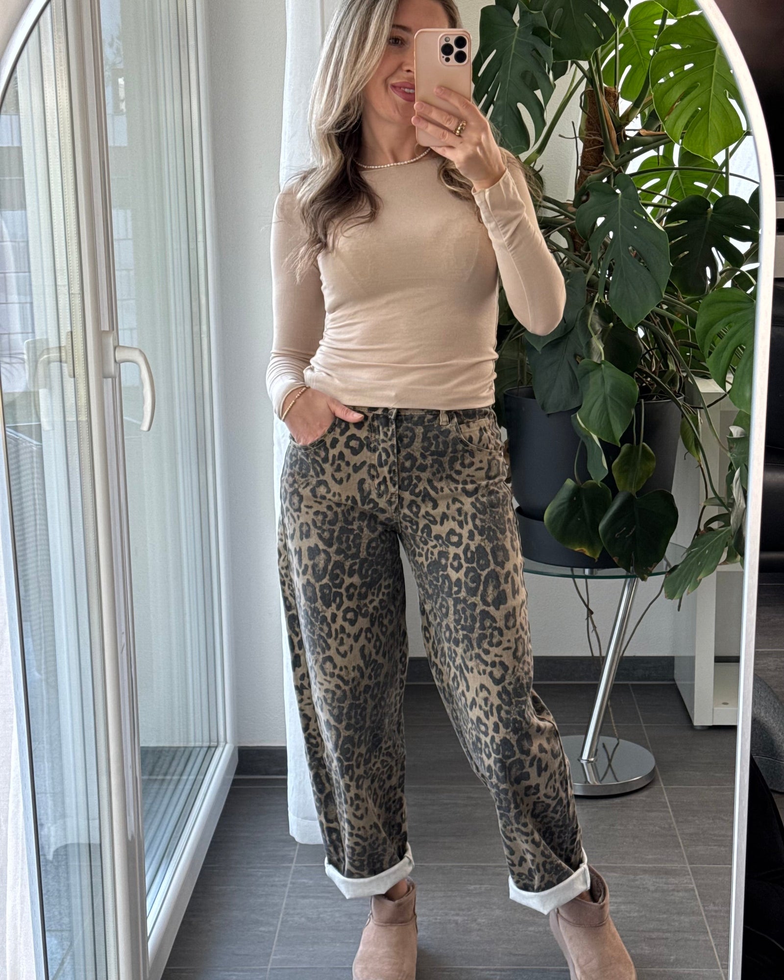 Rute | Calças Largas Padrão Tigresa