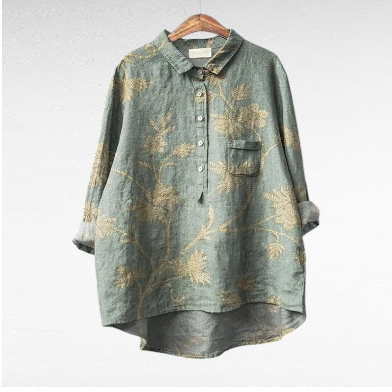 T-Shirts Clássicas com Padrão Floral