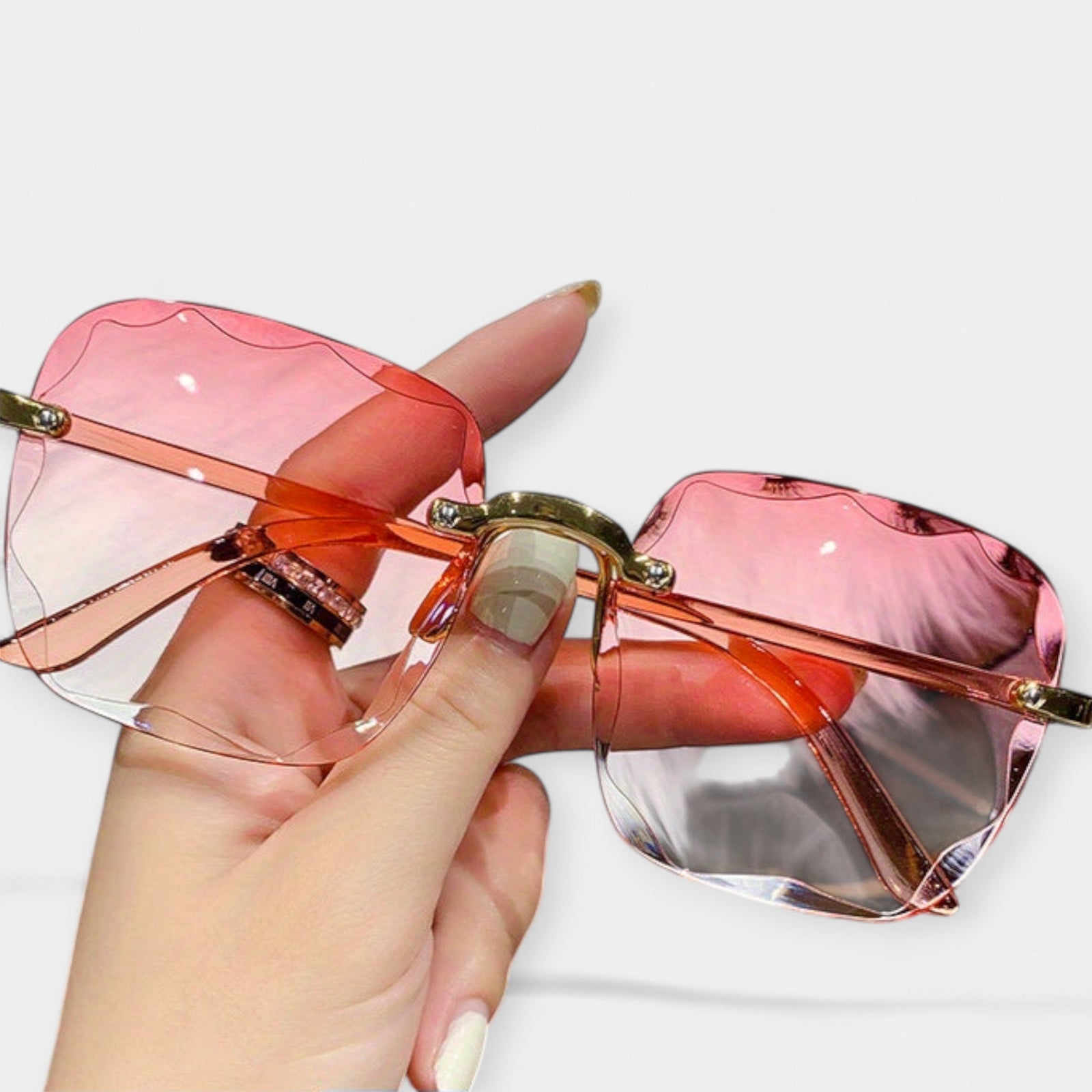 Óculos Clássicos Retro Sem Armação