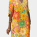 Vestido Colorido com Padrão Floral