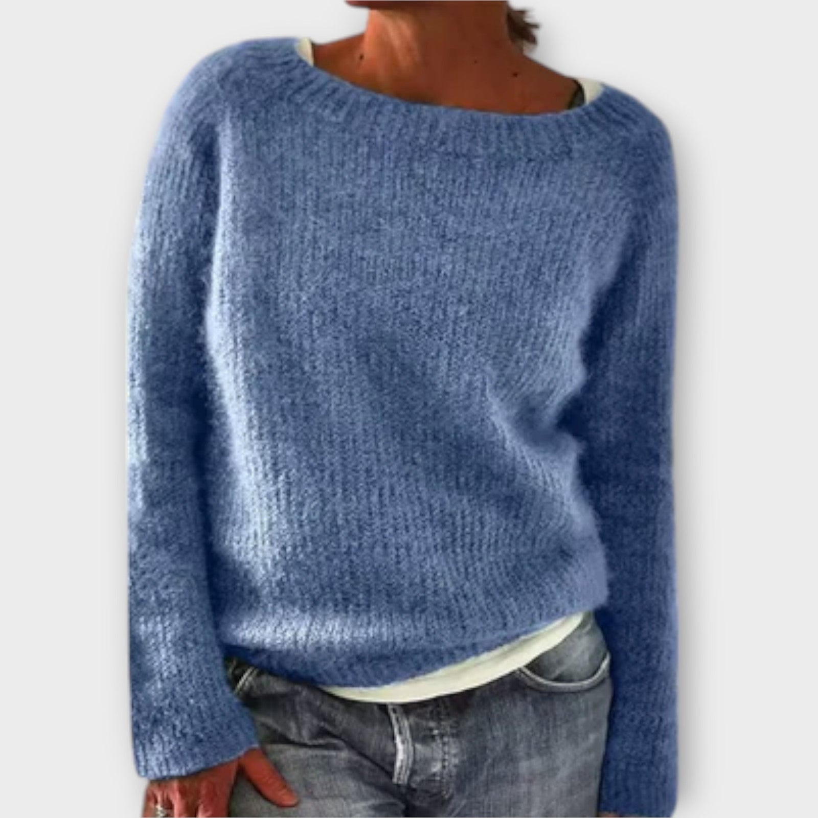 Sweater Tricotado com Design Minimalista