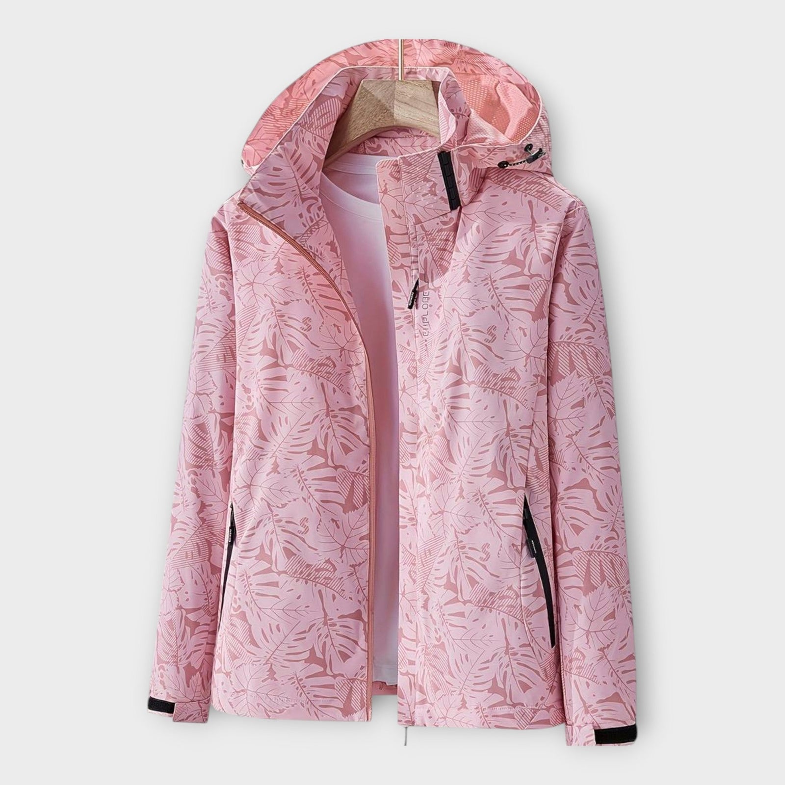 Casaco Moderno Impermeável com Capuz