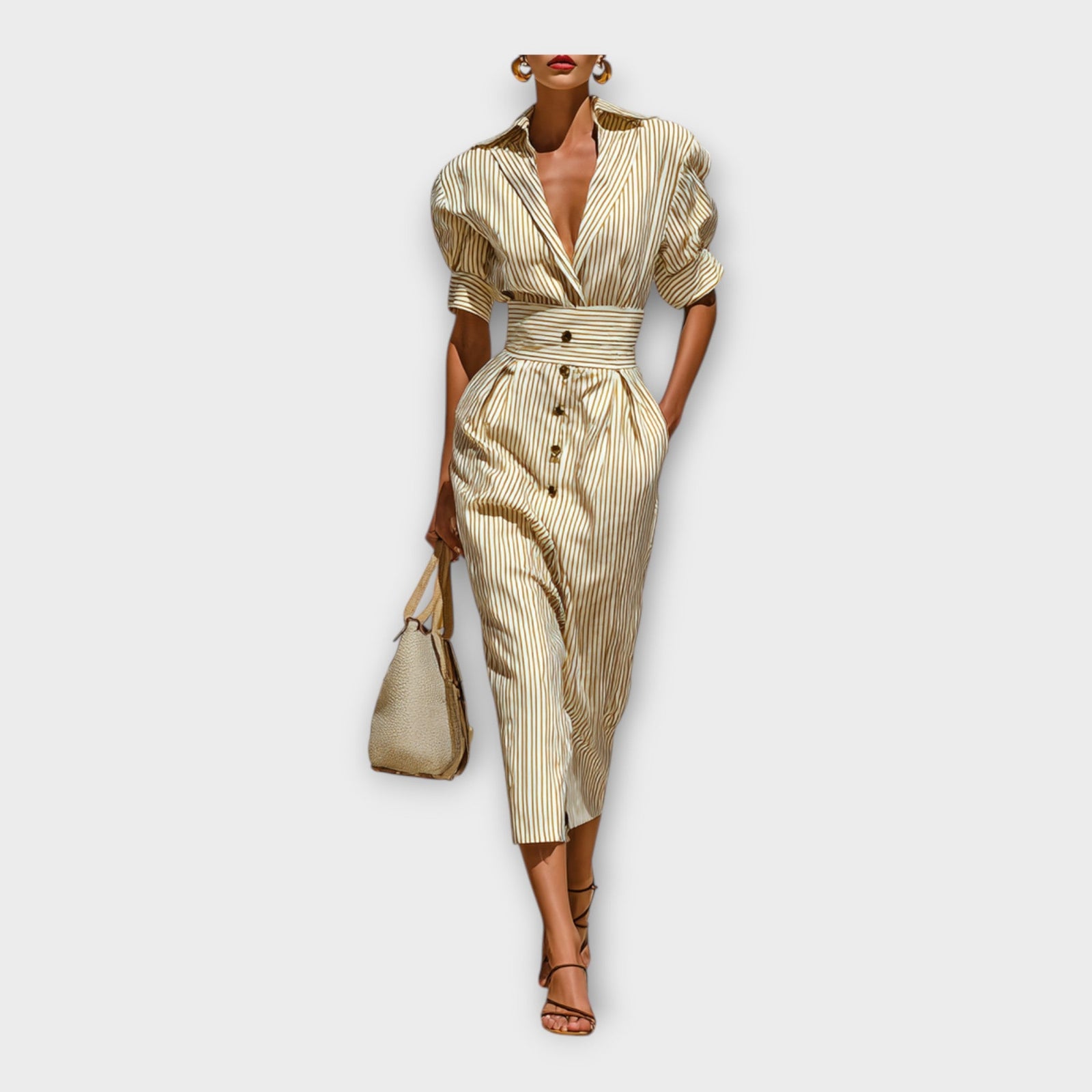 Vestido com elegância refinada