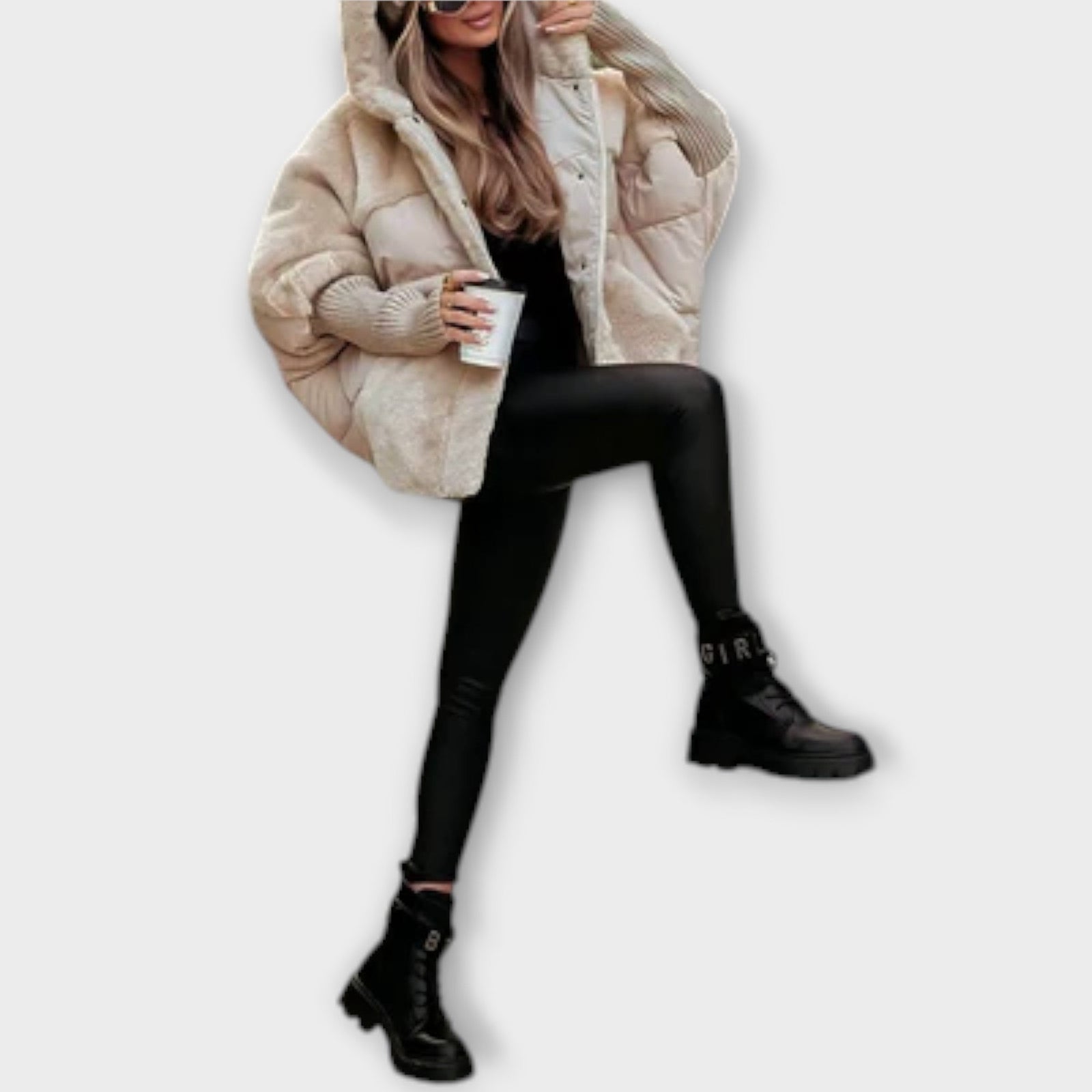 Ava - Casaco Elegante de Plumas