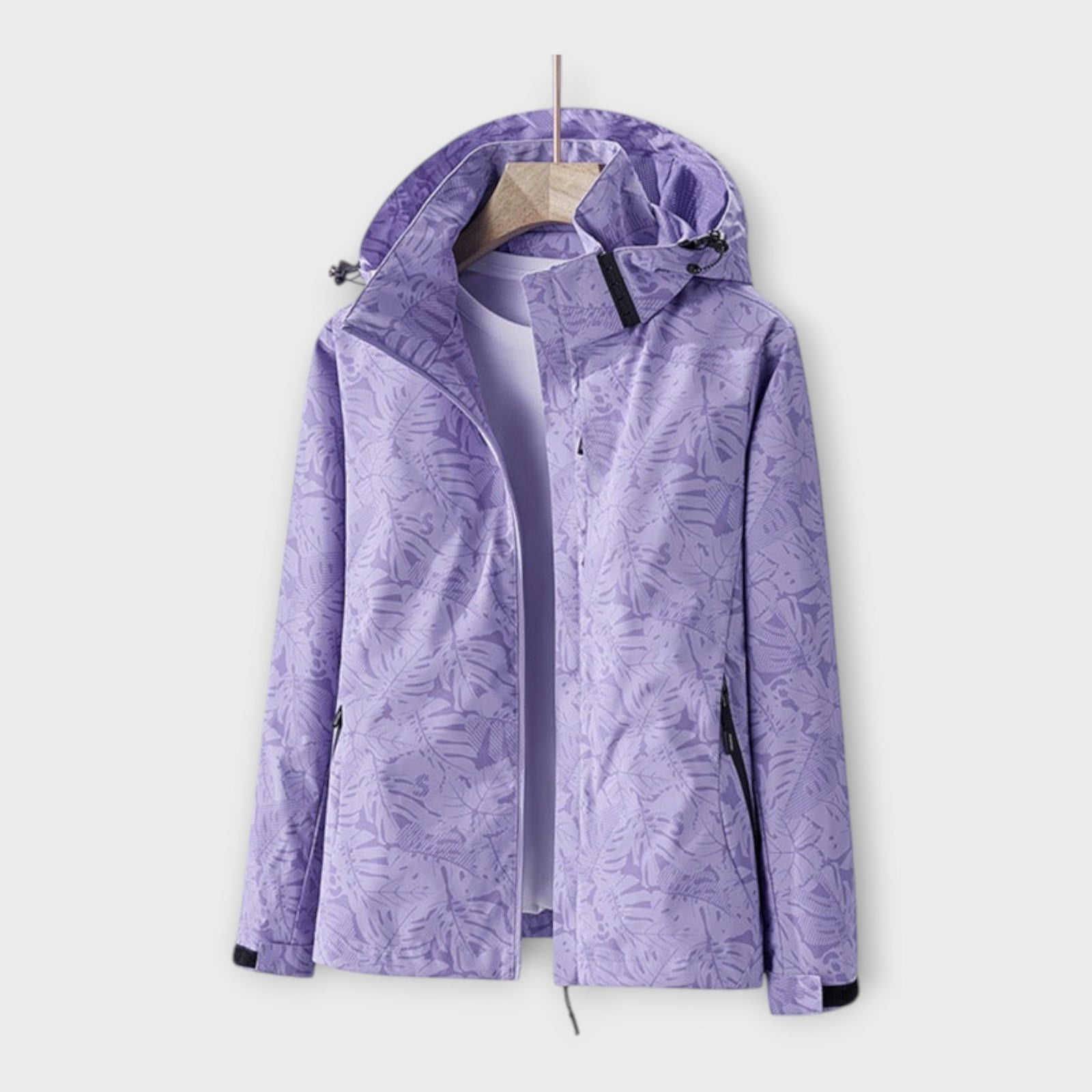 Casaco Moderno Impermeável com Capuz