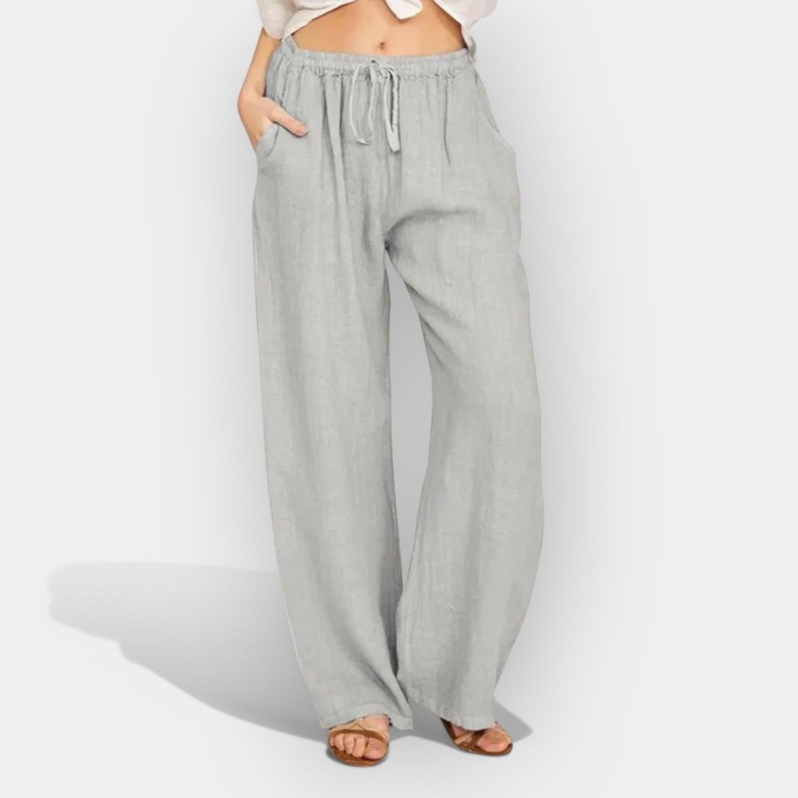 Calças de Linho Arejadas de Verão