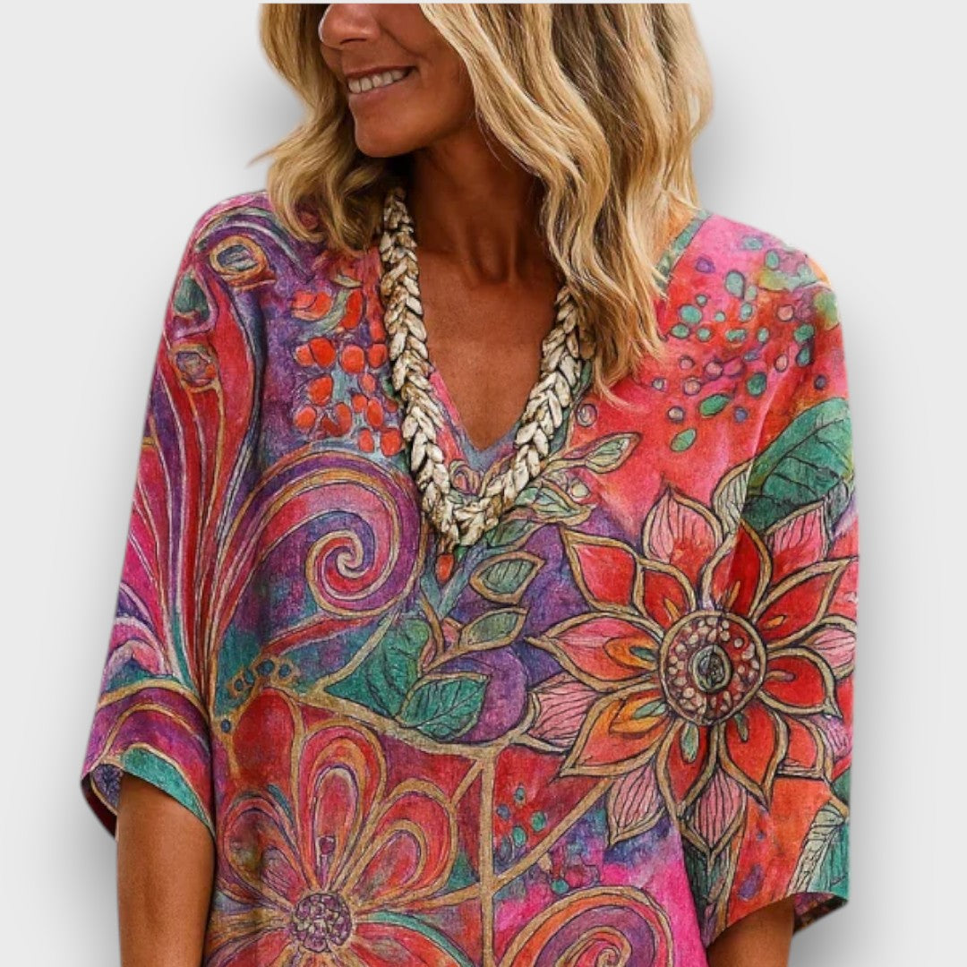Kaftan com Design Boémio e Corte Solto