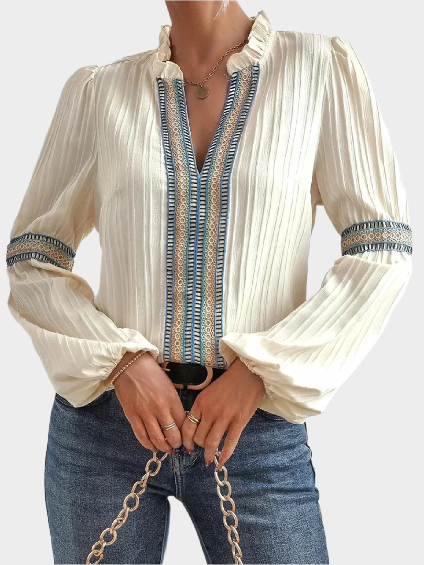 Blusa Impressionante com Decote em V