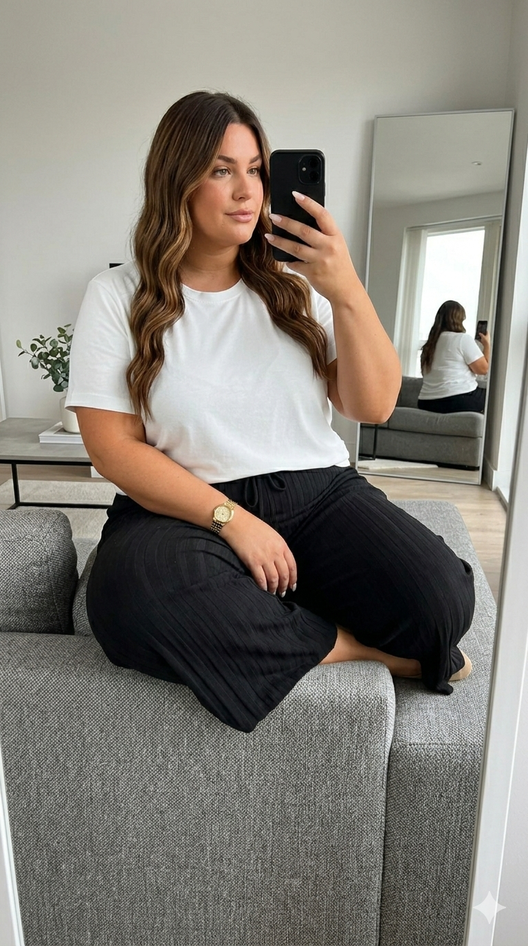 Francisca – Calças Fluídas com Pregas Finas