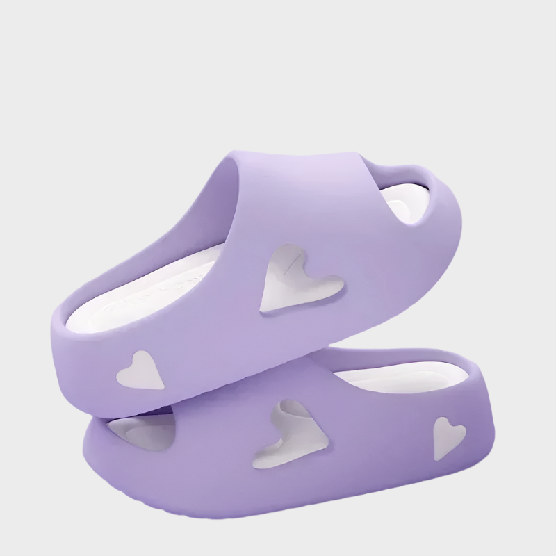 Chinelas com Formato Divertido de Coração