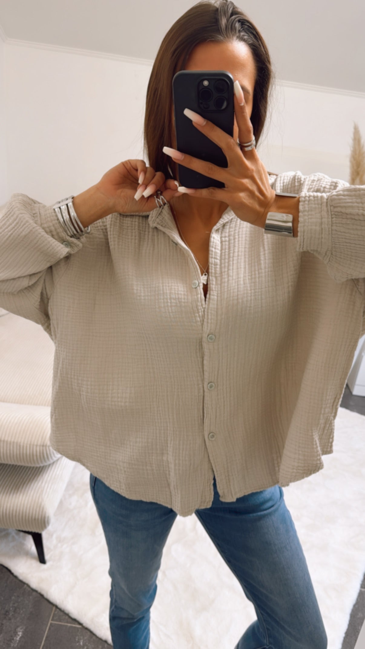 Clara – Camisa de Algodão em Tecido Gaze