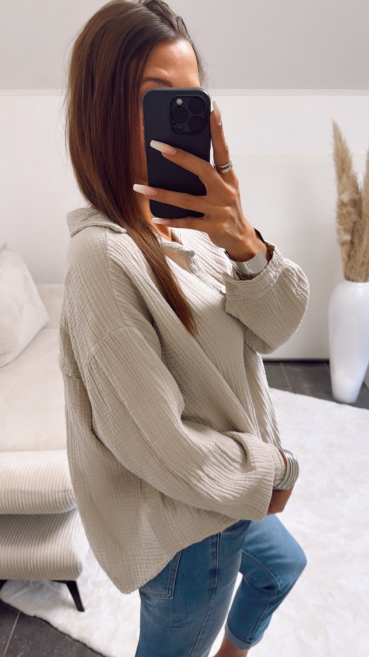 Clara – Camisa de Algodão em Tecido Gaze