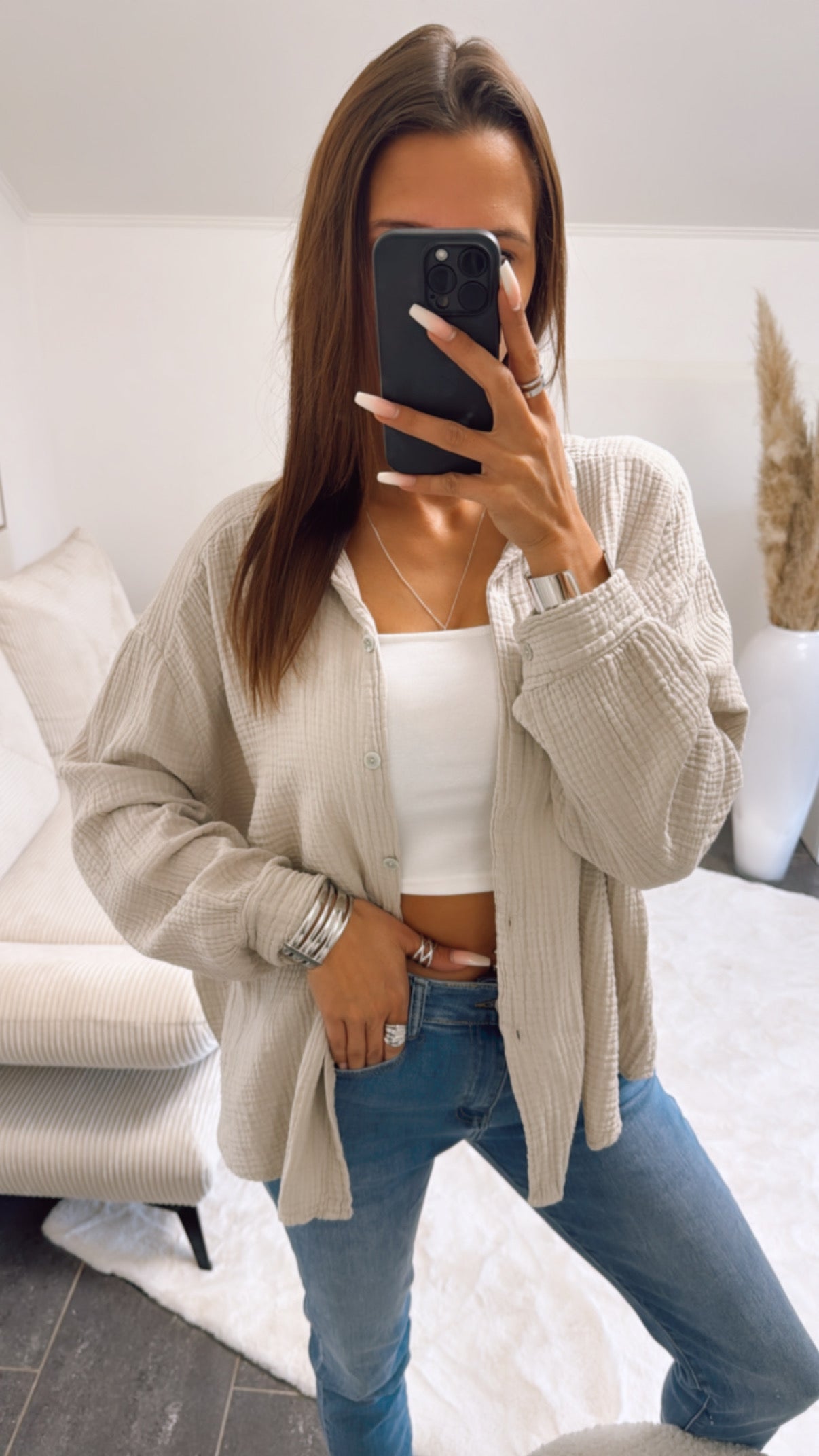 Clara – Camisa de Algodão em Tecido Gaze