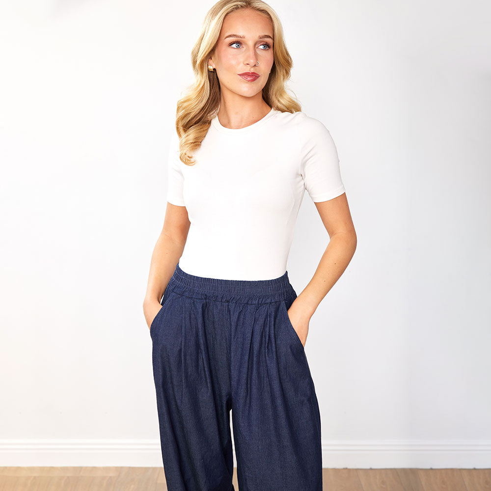 Maria | Calças Ivy (Azul Denim)