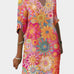 Vestido Colorido com Padrão Floral