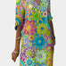 Vestido Colorido com Padrão Floral