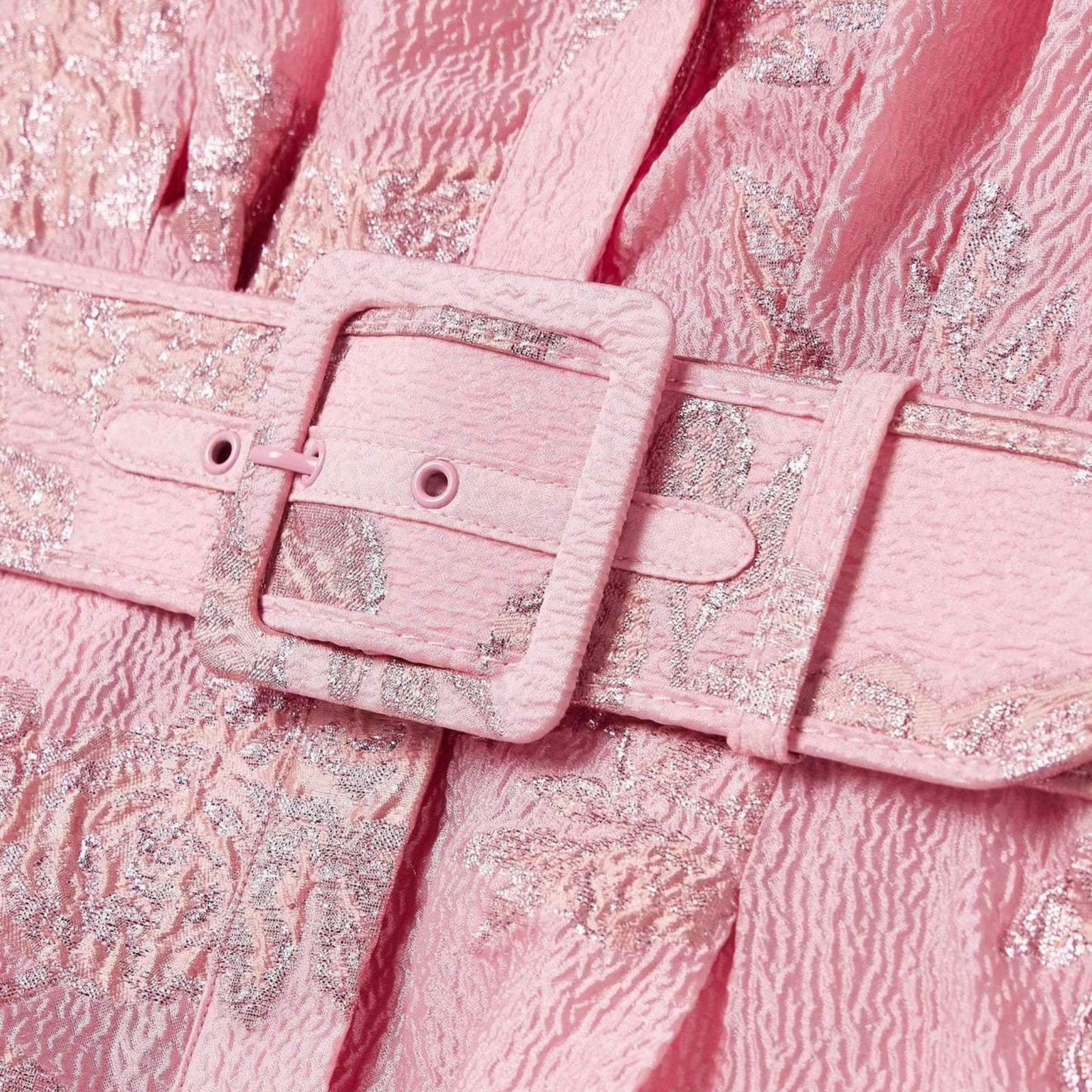 Beatrice™ | Vestido Rosa com Mangas Balão