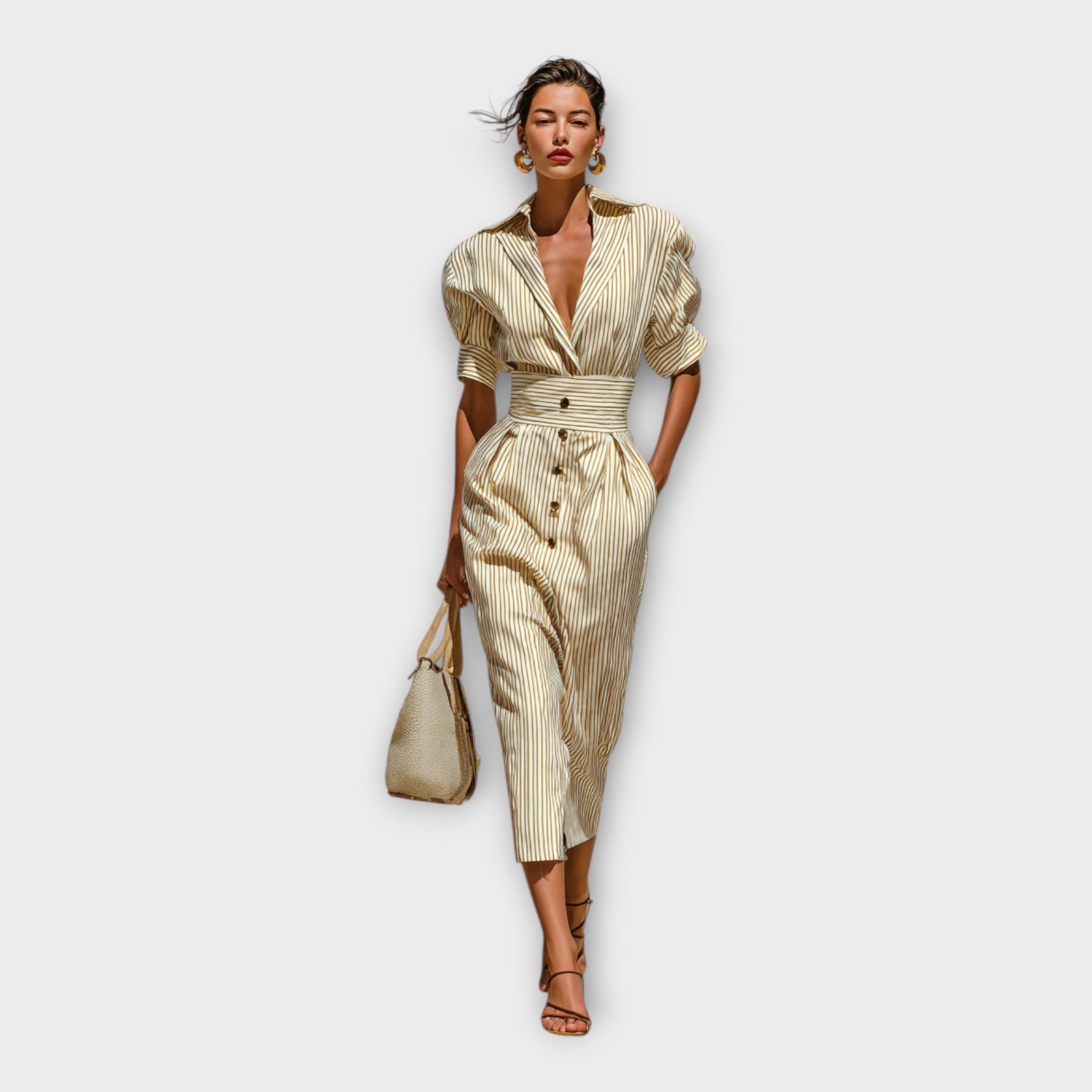 Vestido com elegância refinada