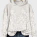 Sweatshirt Casual com Design 3D Florido