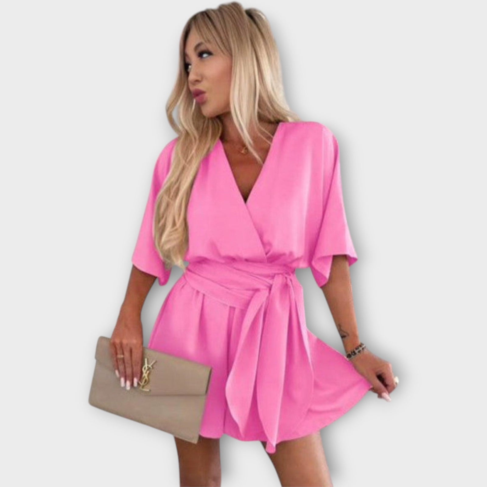 Vestido Arejado de Verão com Rendas e Cinto