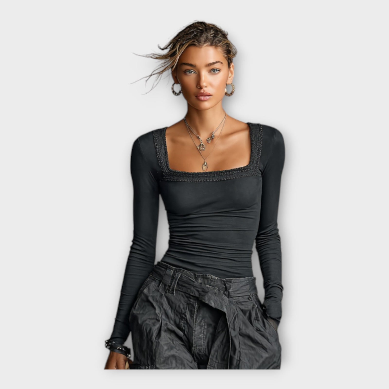 Calças cargo com conforto moderno