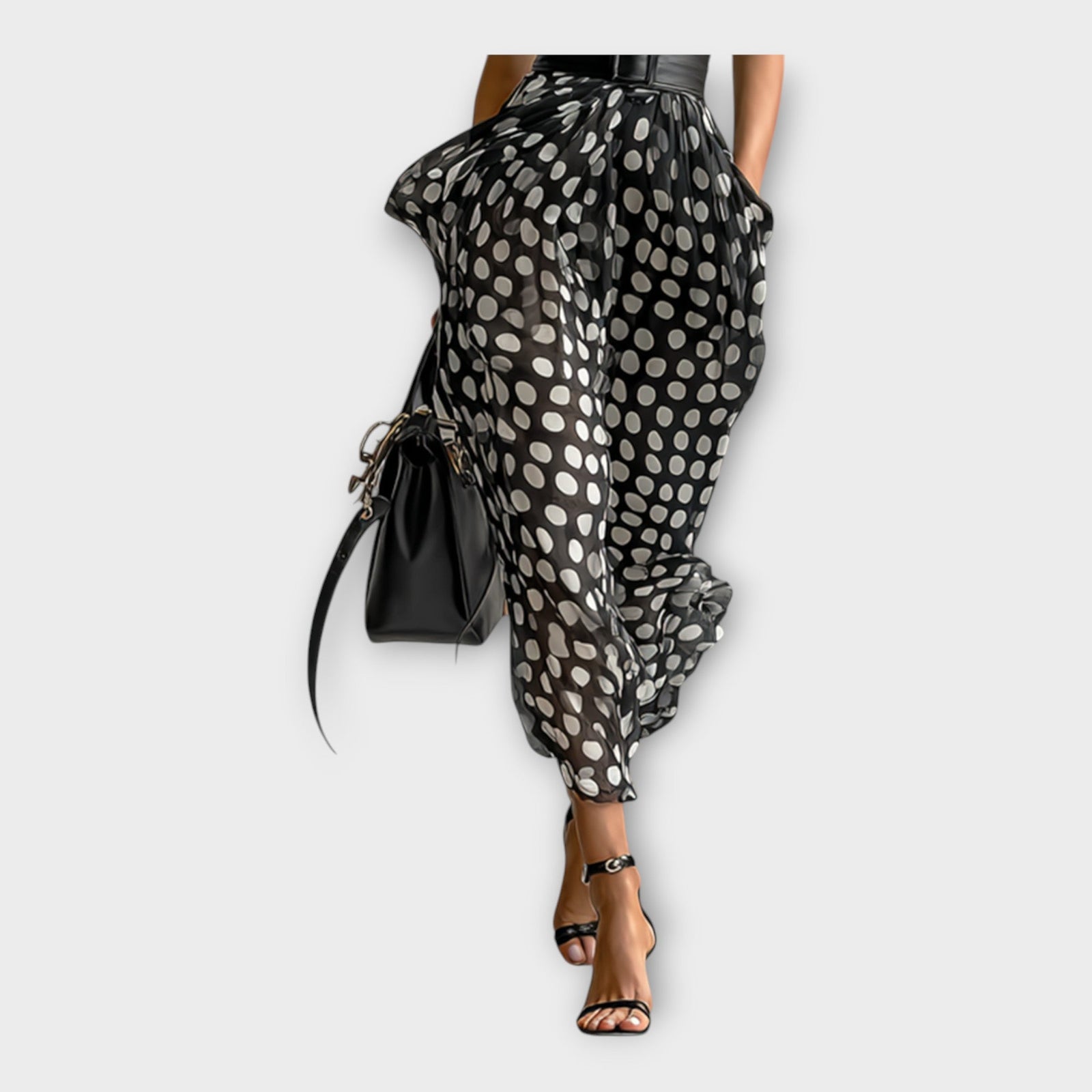 Vestido longo com estética refinada e atemporal