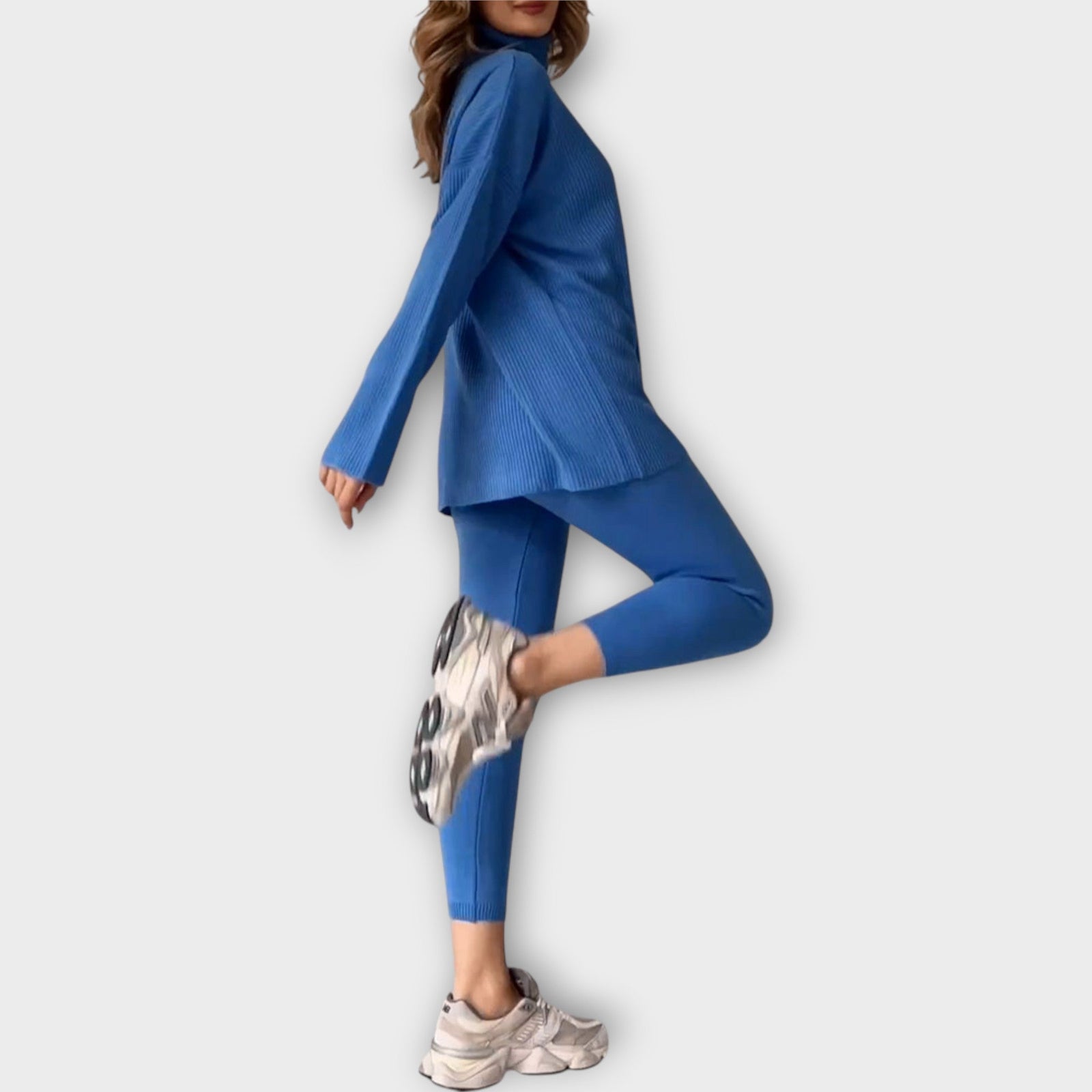 Conjunto Tricotado com Estética Moderna