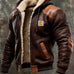 Francisco | Casaco Vintage Masculino em Camurça e Pele com Capuz