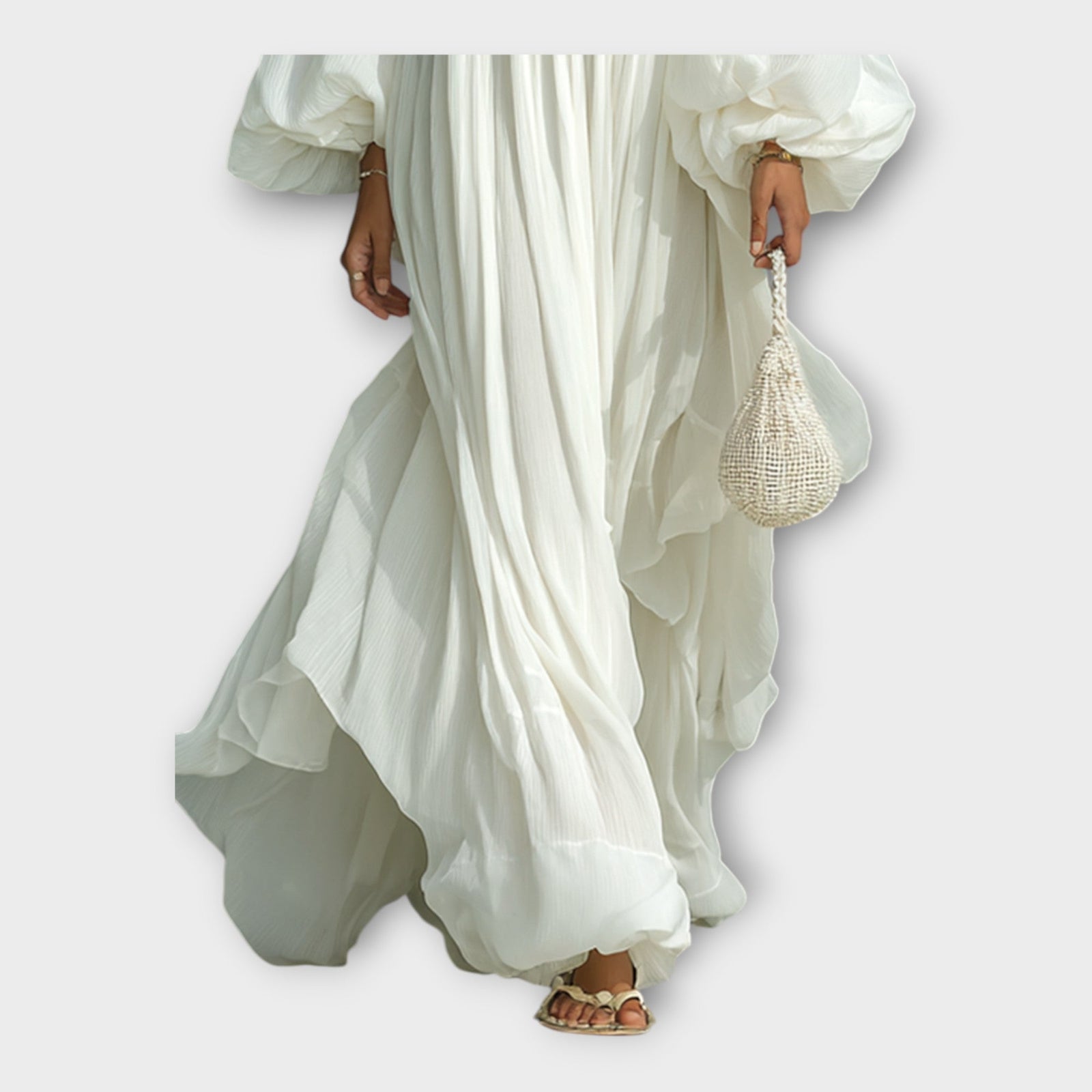 Vestido leve com estética minimalista refinada