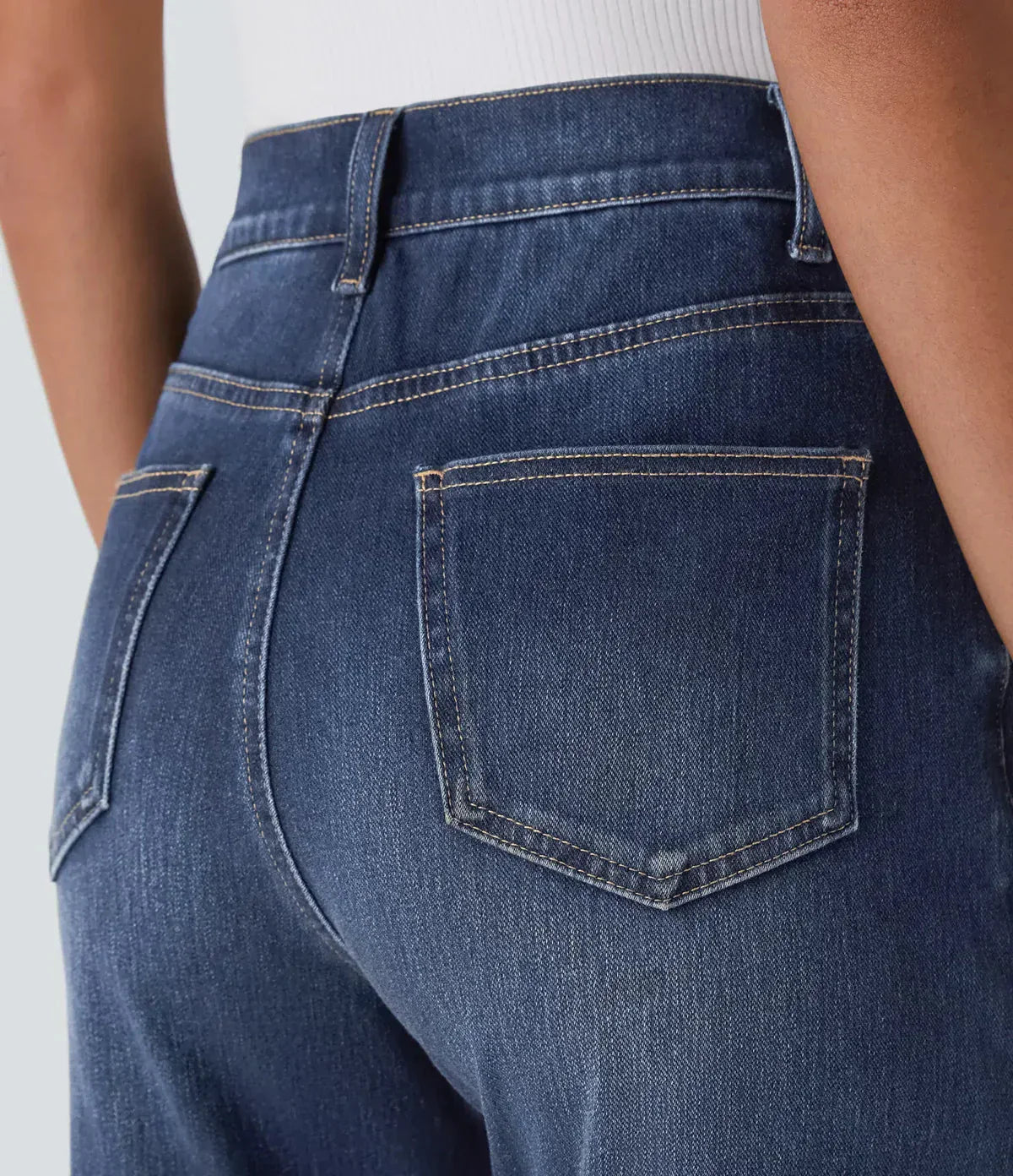 Calças Elásticas e Confortáveis com Cintura Alta