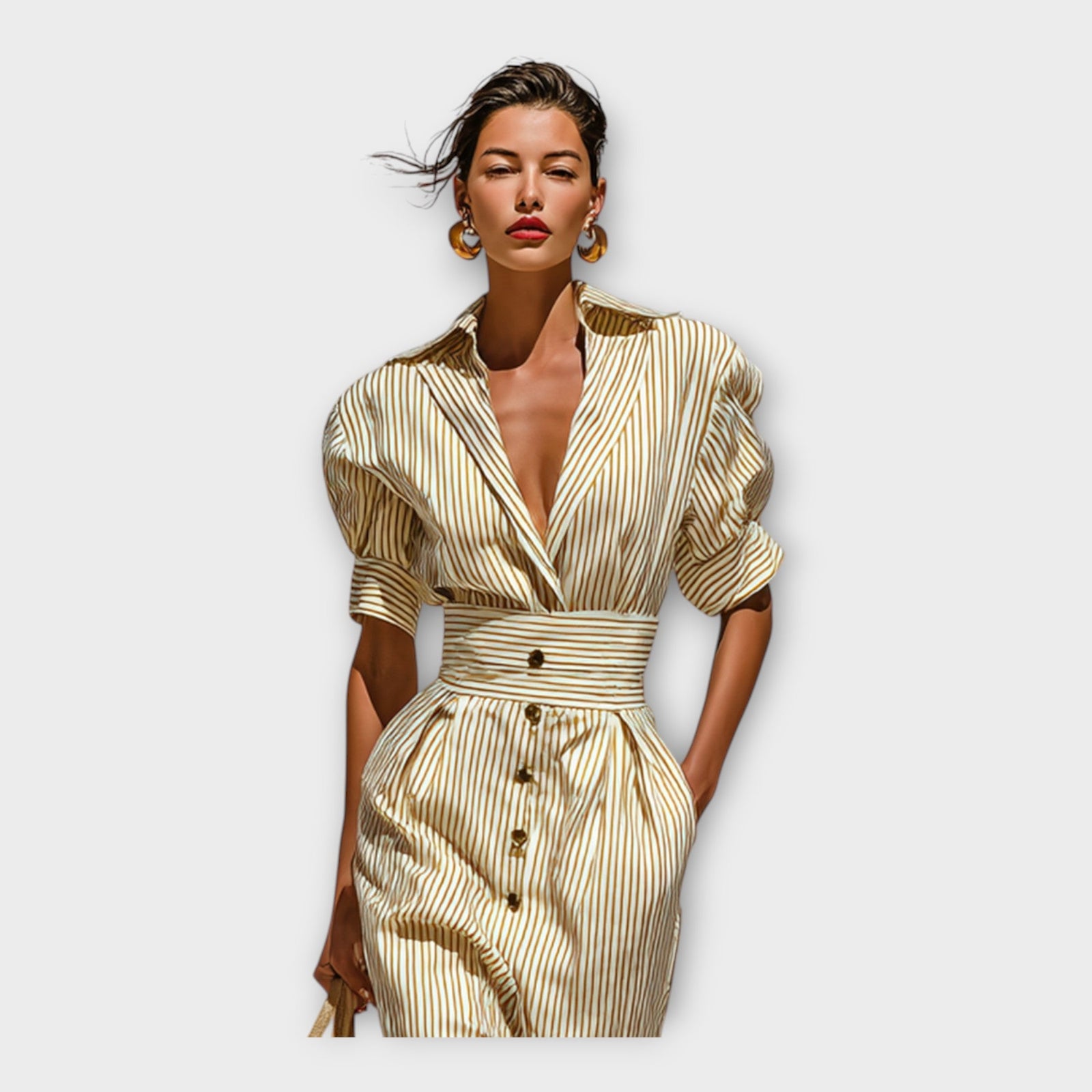 Vestido com elegância refinada