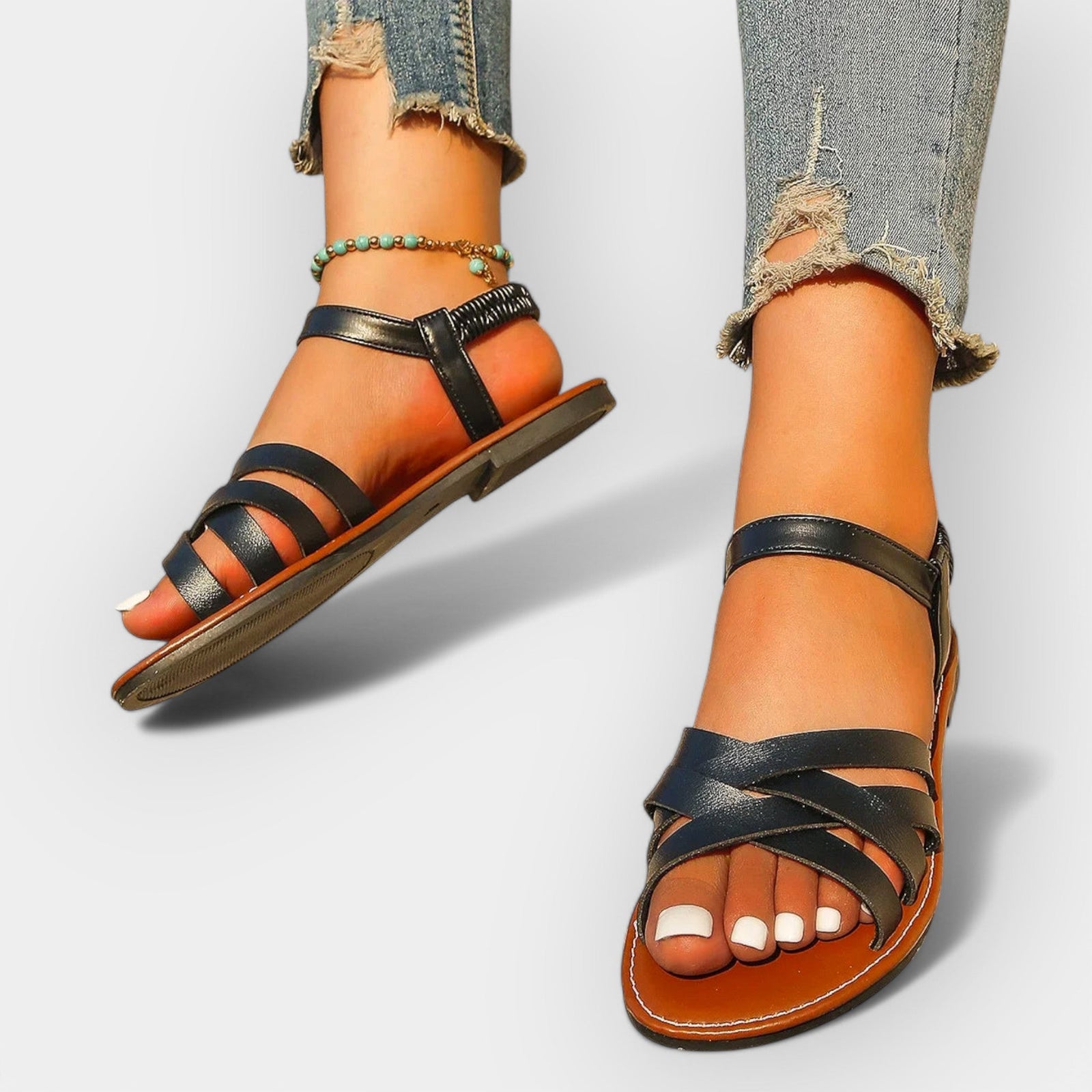 Sandálias Artesanais com Tiras Ajustáveis