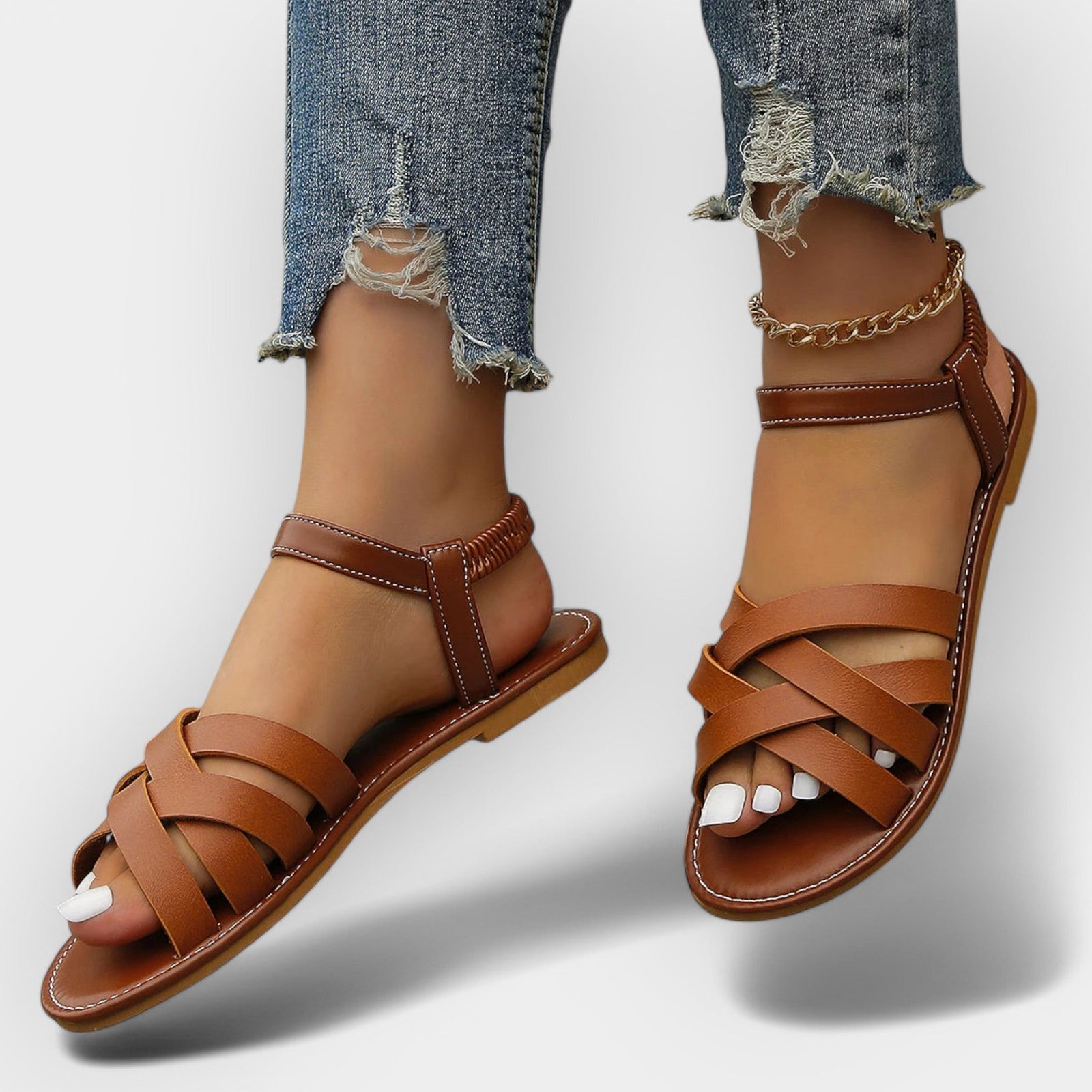 Sandálias Artesanais com Tiras Ajustáveis