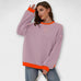 Márcia - Pullover Oversize às Riscas