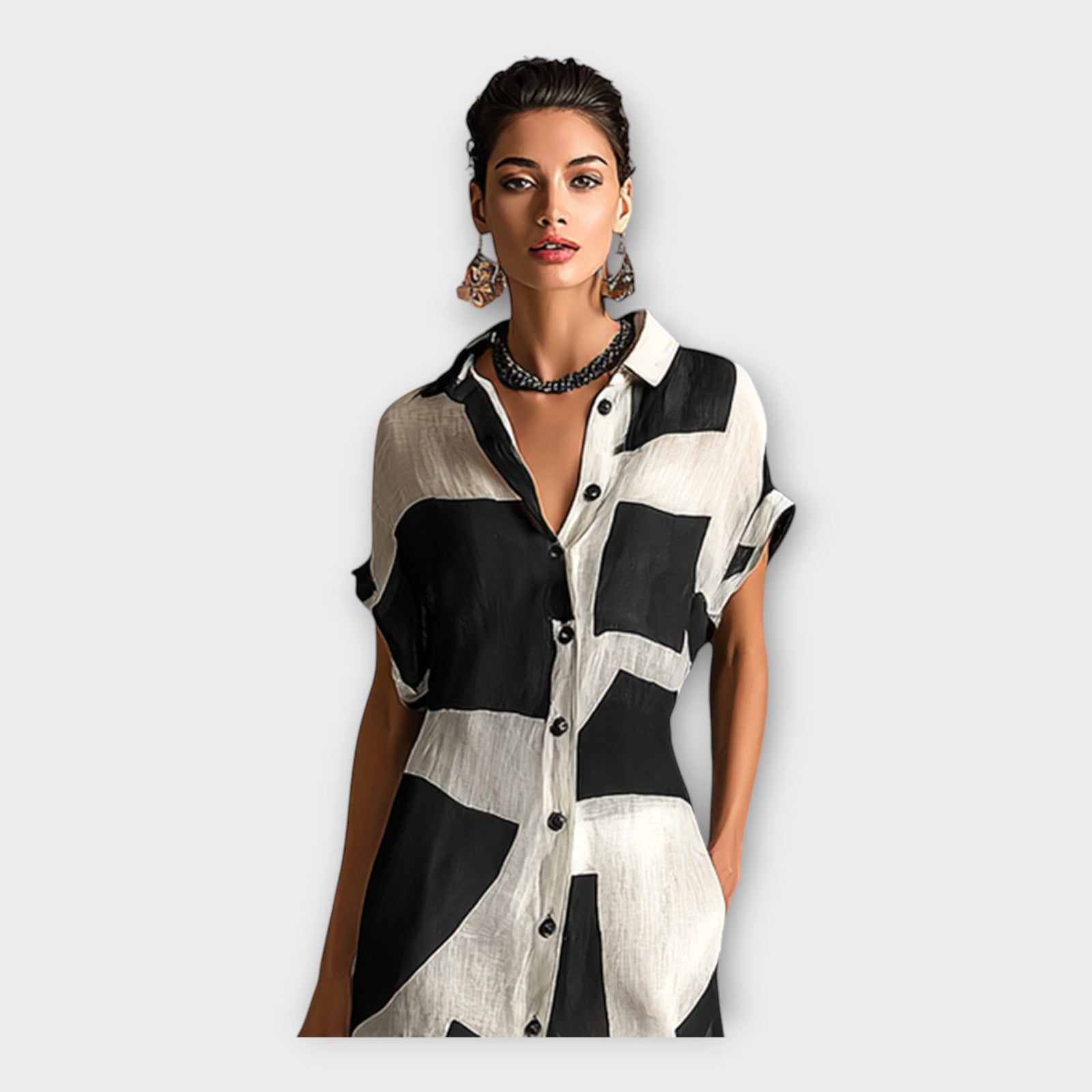 Vestido longo elegante com design moderno e sofisticação atemporal