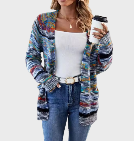 Colete Tricotado Multicolorido